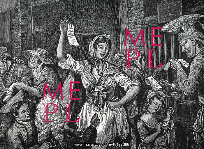 : Engraving titled The City Chanters : Engraving titled The City Chanters