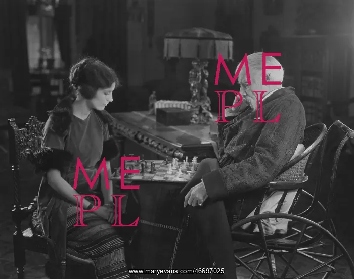 : Engrossed in chess game : Engrossed in chess game