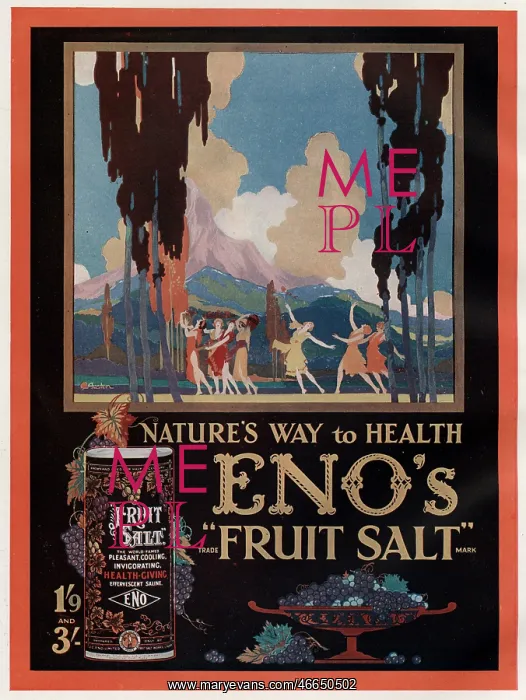 : Eno's Fruit Salt Advertisement : Eno's Fruit Salt Advertisement