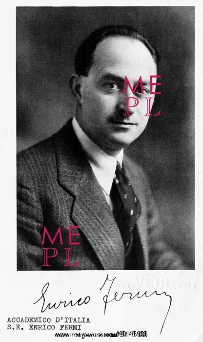 : Enrico Fermi, 1938 : Enrico Fermi, 1938