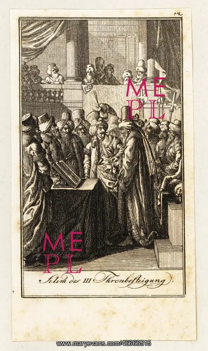 : The enthronement of Selim III, 1789 : The enthronement of Selim III, 1789