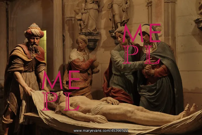 : Entombment, Crypt, Bourges Cathedral, Bourges : Entombment, Crypt, Bourges Cathedral, Bourges