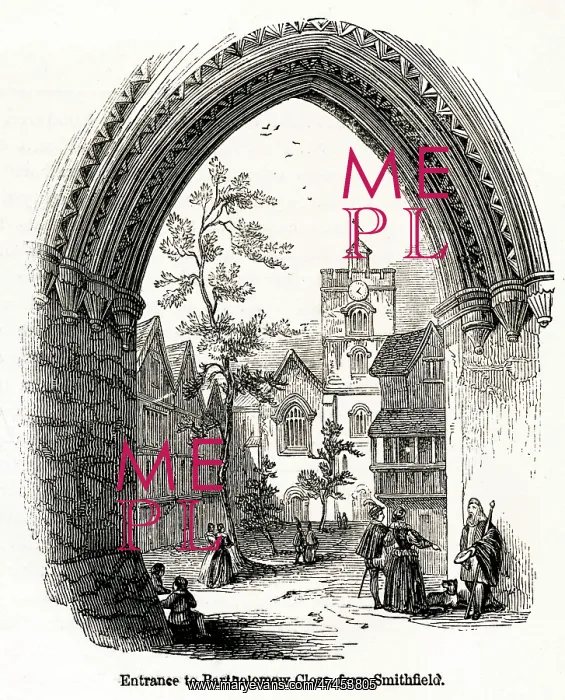  : Entrance to Bartholomew Close, from Smithfield