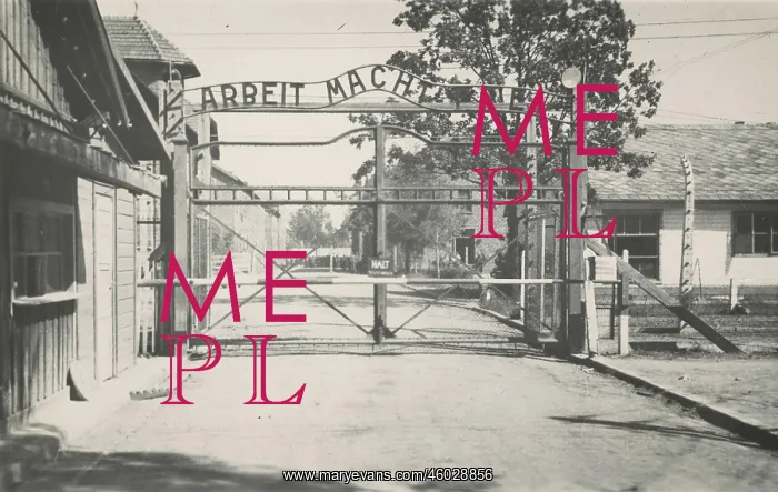  : Entrance of the concentration camp Auschwitz