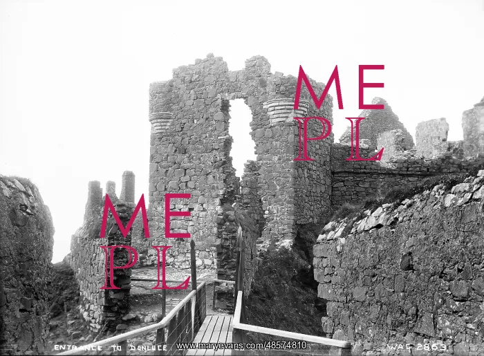 : Entrance to Dunluce Castle, Co. Antrim : Entrance to Dunluce Castle, Co. Antrim