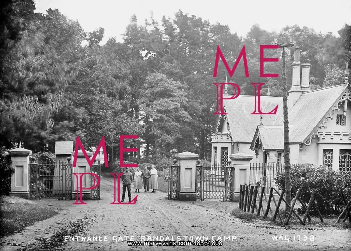 : Entrance Gate, Randalstown Camp : Entrance Gate, Randalstown Camp
