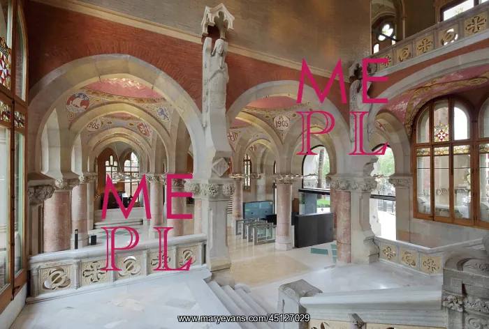 : Entrance hall and staircase, Administration Pavilion : Entrance hall and staircase, Administration Pavilion