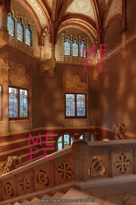 : Entrance hall and staircase, Administration Pavilion : Entrance hall and staircase, Administration Pavilion