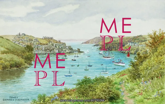 : Entrance to Harbour, Fowey, Cornwall : Entrance to Harbour, Fowey, Cornwall