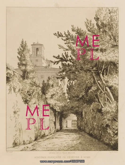  : Entrance of the Villa Medici