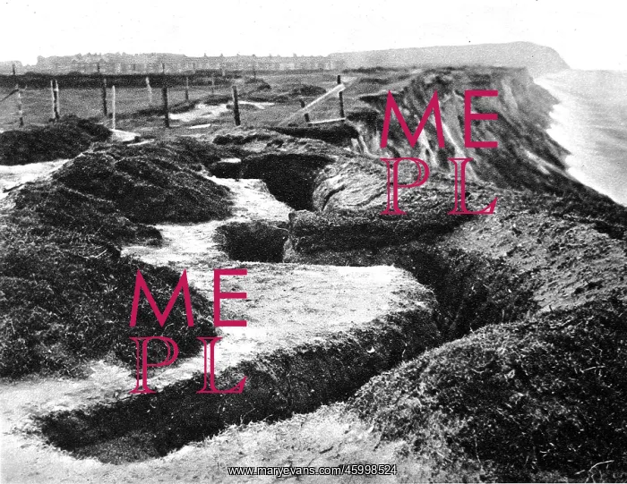 : Entrenchments, similar to the type used at the front : Entrenchments, similar to the type used at the front