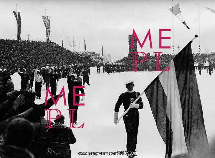 : Entry of the Austrian Olympic team, 1936 : Entry of the Austrian Olympic team, 1936
