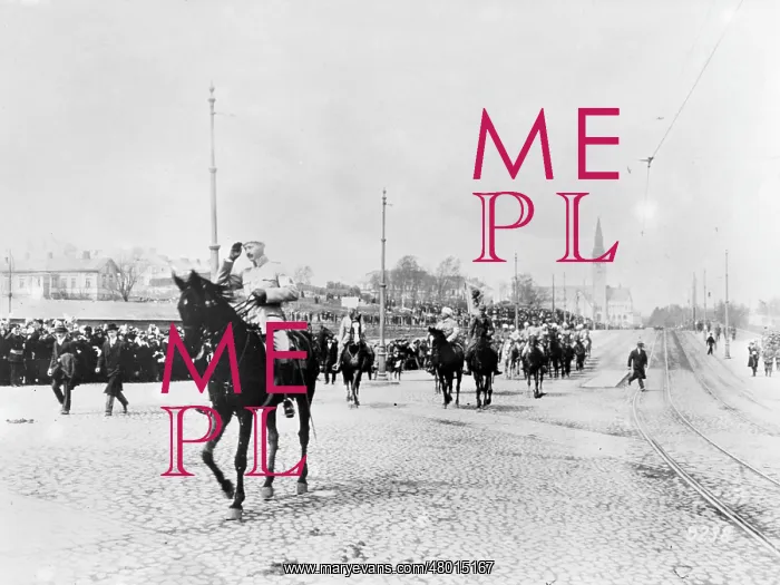 : Entry of General Mannerheim into Helsinki, Finland : Entry of General Mannerheim into Helsinki, Finland