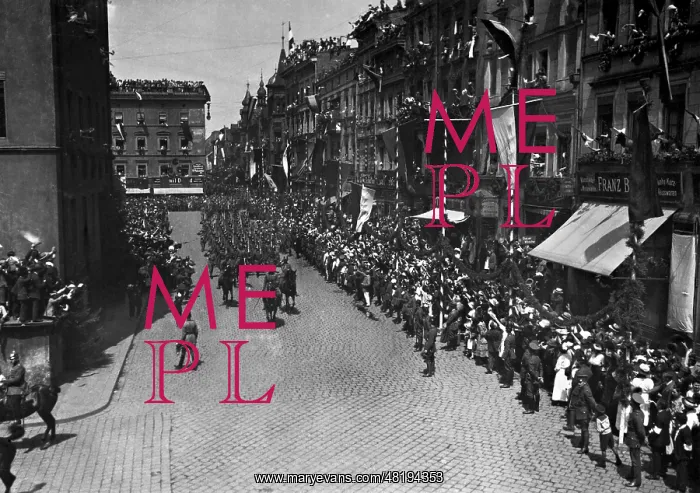 : The entry of German troops in Wroclaw, 1921 / 22 : The entry of German troops in Wroclaw, 1921 / 22