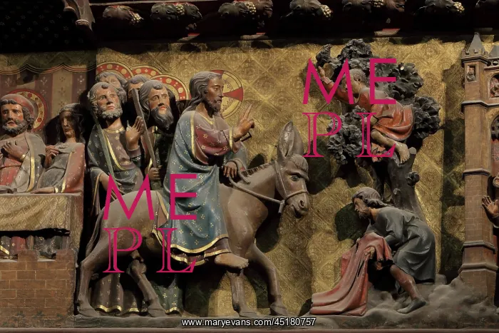 : Entry into Jerusalem, choir screen, Cathedrale : Entry into Jerusalem, choir screen, Cathedrale