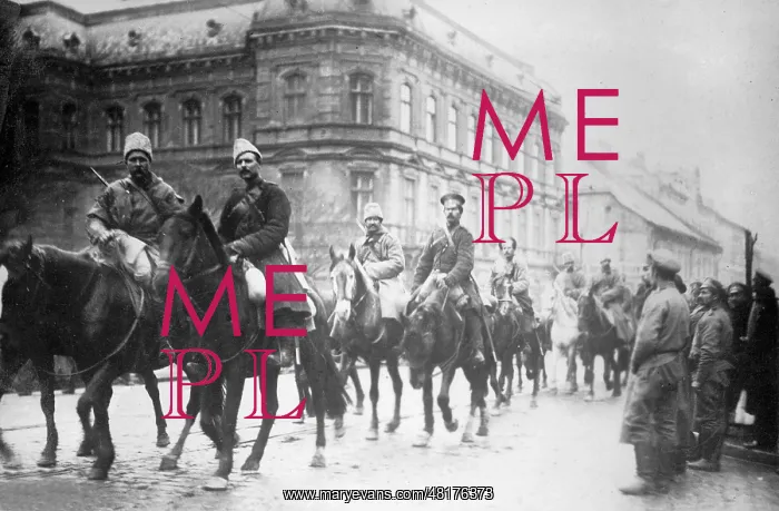 : Entry of Russian cavalry in Lviv, 1914 : Entry of Russian cavalry in Lviv, 1914