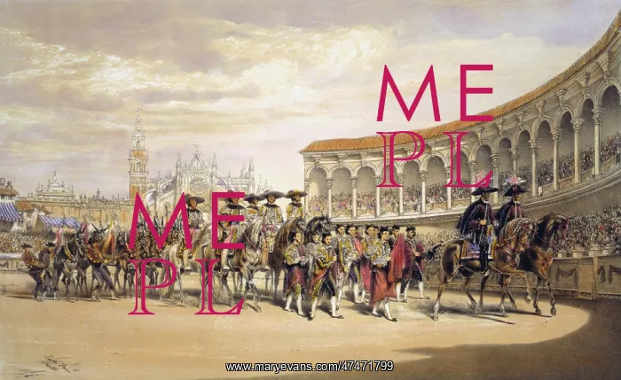 : Entry of the toreros in procession : Entry of the toreros in procession