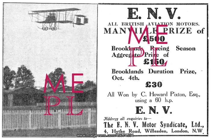 : ENV Aviation Motors: C.Howard Pixton : ENV Aviation Motors: C.Howard Pixton