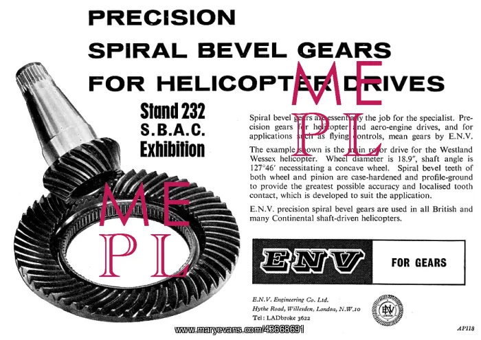 : ENV Engineering. Gears For Helicopter Rotor Drives : ENV Engineering. Gears For Helicopter Rotor Drives