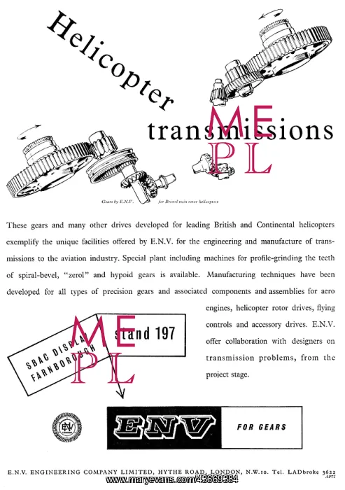 : ENV Engineering. Gears For Helicopter Transmissions : ENV Engineering. Gears For Helicopter Transmissions