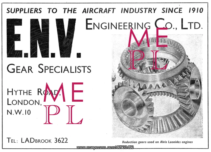: ENV Engineering. Hythe Road, Willesden. Gear Specialists : ENV Engineering. Hythe Road, Willesden. Gear Specialists