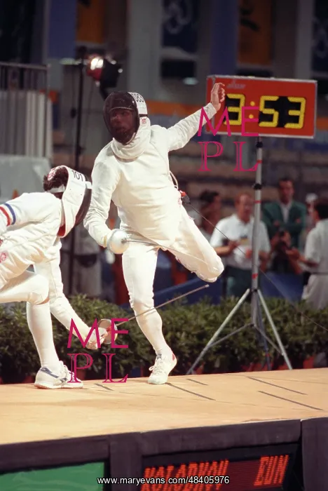 : Epee fencer Pavel Kolobkov, 1992 : Epee fencer Pavel Kolobkov, 1992