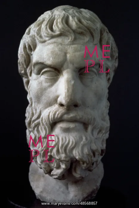 : Epicurus (341-270 BC). Ancient Greek philosopher. Bust. Roma : Epicurus (341-270 BC). Ancient Greek philosopher. Bust. Roma