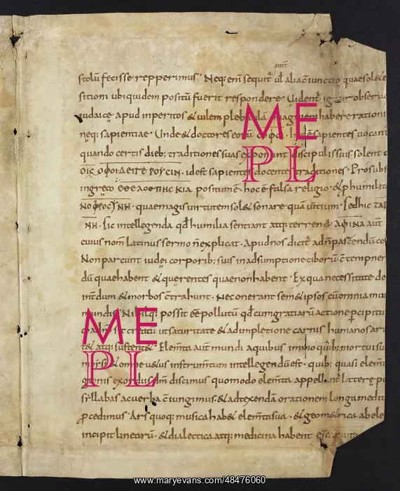 : Epistles of St Jerome (Fragment) : Epistles of St Jerome (Fragment)