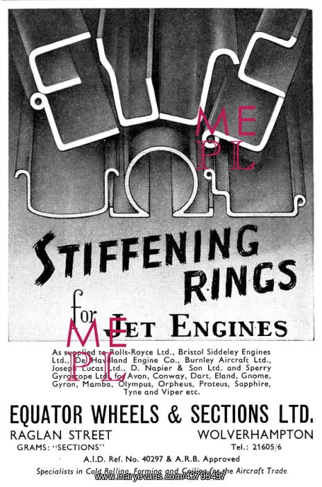 : Equator Stiffening Rings For Jet Engines : Equator Stiffening Rings For Jet Engines