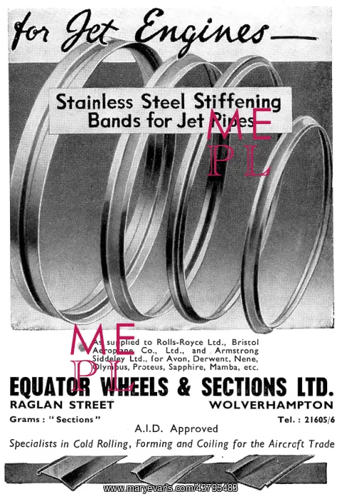 : Equator Wheels & Sections Stiffening Bands For Jet Pipes : Equator Wheels & Sections Stiffening Bands For Jet Pipes