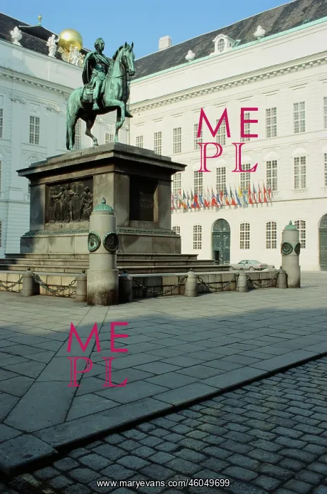 : Equestrian Monument of Joseph II at Josefsplatz square : Equestrian Monument of Joseph II at Josefsplatz square