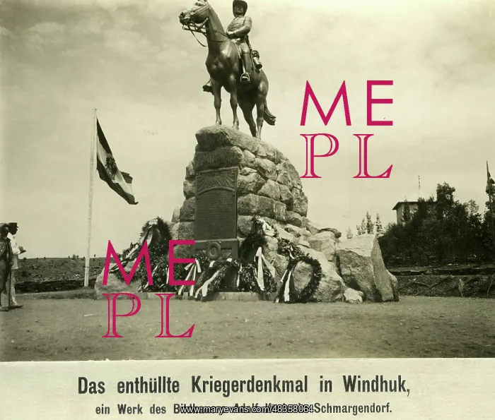 : Equestrian monument in Windhoek, 1912 : Equestrian monument in Windhoek, 1912