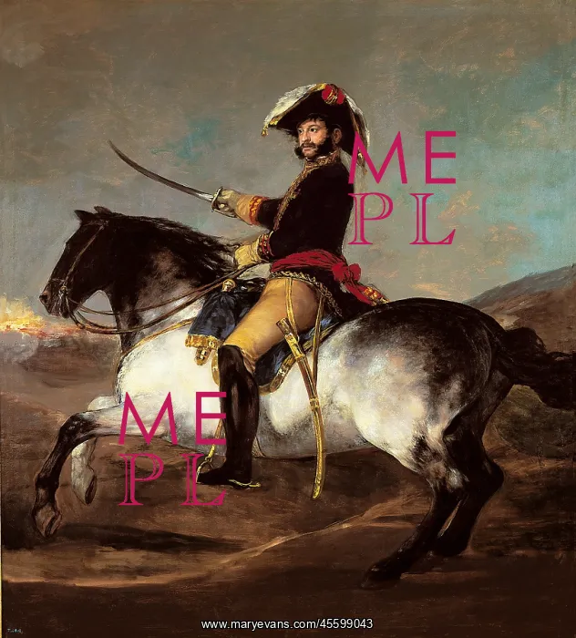 : Equestrian Portrait of General Palafox, by Goya : Equestrian Portrait of General Palafox, by Goya