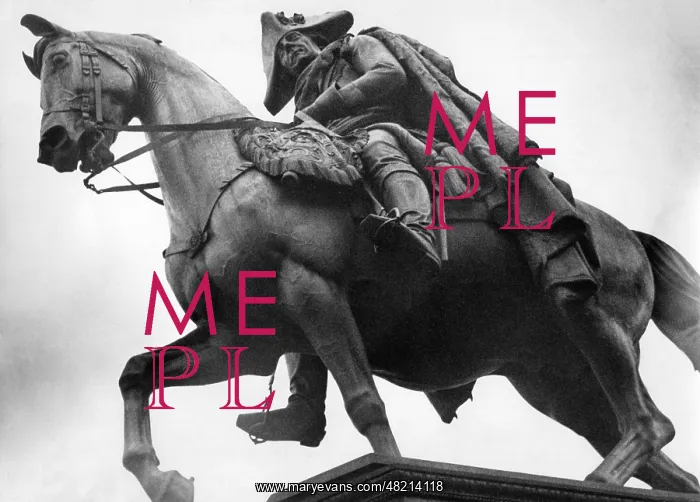 : Equestrian statue of Frederick II the Great in Berlin 1900 : Equestrian statue of Frederick II the Great in Berlin 1900