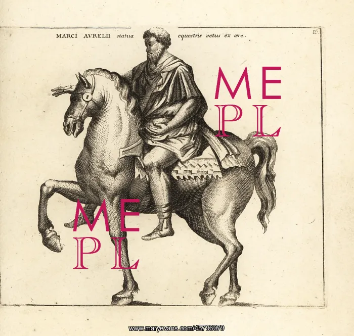  : Equestrian Statue of Roman Emperor Marcus Aurelius