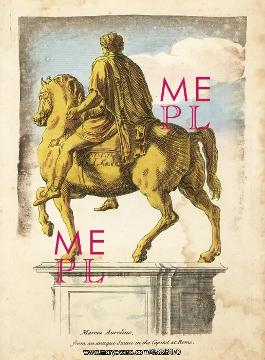 : Equestrian statue of Roman Emperor Marcus Aurelius : Equestrian statue of Roman Emperor Marcus Aurelius