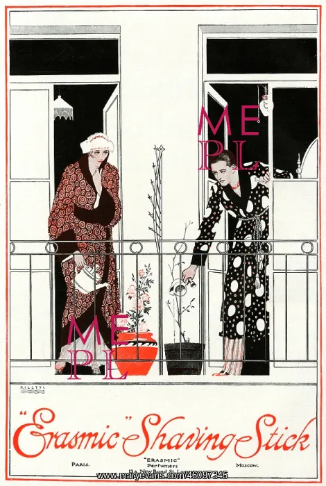 : Erasmic Shaving Stick advertisement, 1918 : Erasmic Shaving Stick advertisement, 1918