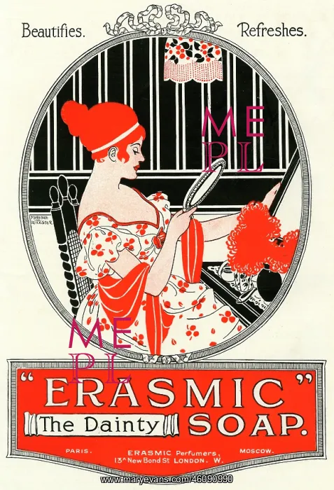 : Erasmic soap, WW1 advertisement : Erasmic soap, WW1 advertisement