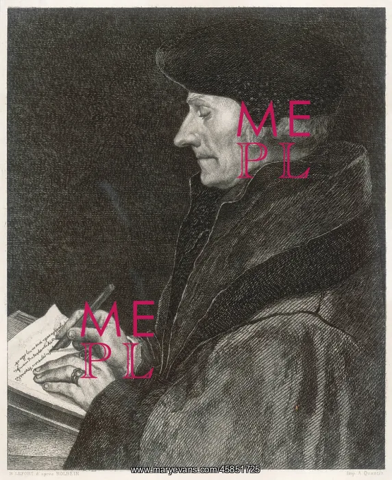  : ERASMUS. DESIDERIUS ERASMUS (1466 - 1536), Dutch humanist