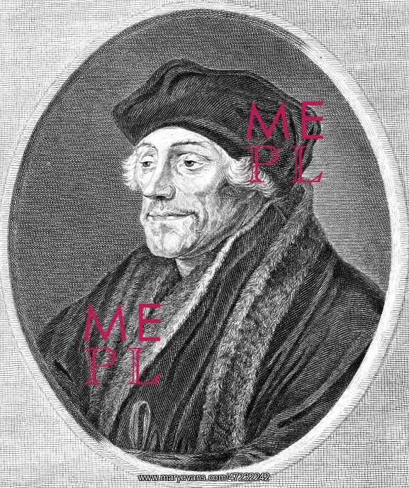  : ERASMUS. DESIDERIUS ERASMUS (1466 - 1536), Dutch humanist