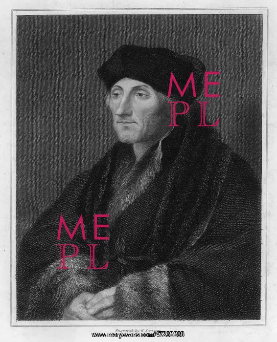  : ERASMUS. DESIDERIUS ERASMUS (1466 - 1536), Dutch humanist