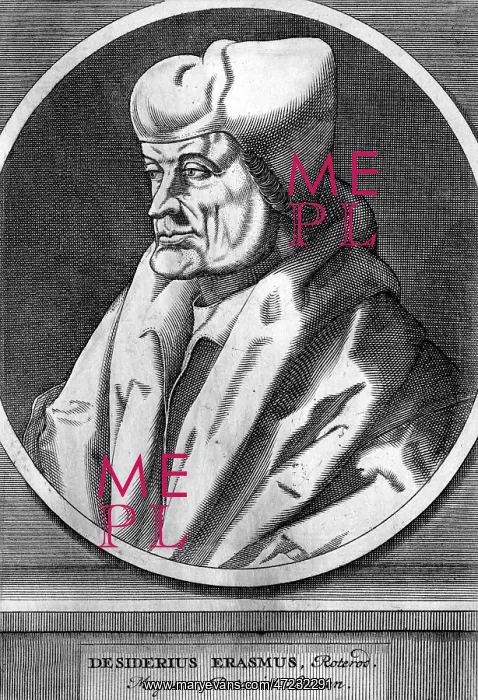  : ERASMUS. DESIDERIUS ERASMUS (1466 - 1536), Dutch humanist