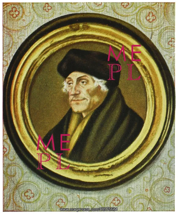 : Erasmus - Holbein Miniatur : Erasmus - Holbein Miniatur