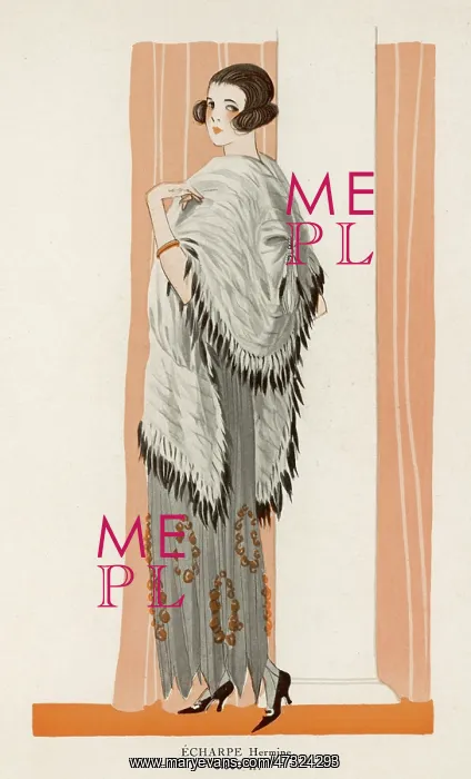 : Ermine Shawl 1922 : Ermine Shawl 1922