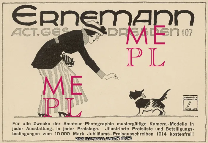 : Ernemann German camera advert : Ernemann German camera advert