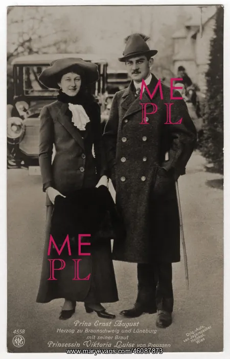 : Ernest Augustus III, Duke of Brunswick, with Victoria Louise : Ernest Augustus III, Duke of Brunswick, with Victoria Louise