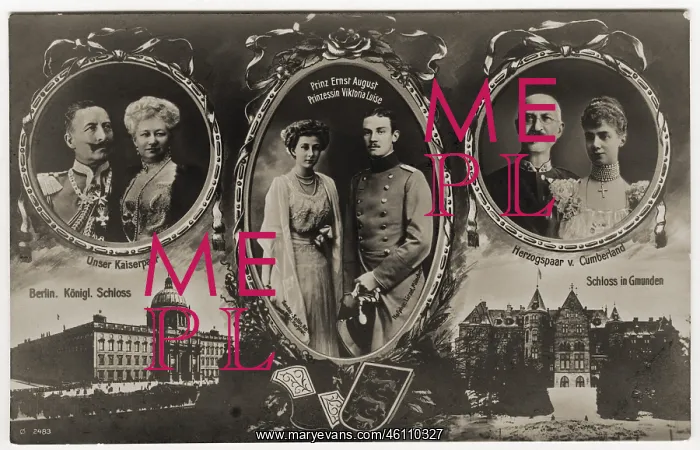 : Ernest Augustus III, Duke of Brunswick, with Victoria Louise : Ernest Augustus III, Duke of Brunswick, with Victoria Louise