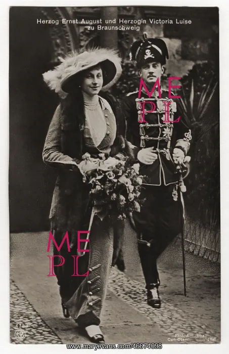 : Ernest Augustus III, Duke of Brunswick, with Duchess Victori : Ernest Augustus III, Duke of Brunswick, with Duchess Victori