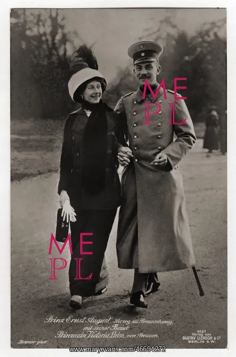 : Ernest Augustus III, Duke of Brunswick, with Victoria Louise : Ernest Augustus III, Duke of Brunswick, with Victoria Louise