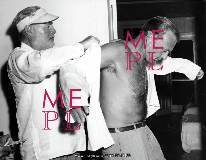  : ERNEST HEMINGWAY helps buddy GARY COOPER ?